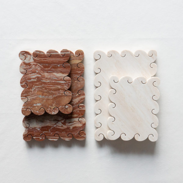 SMALL WAVE TRAY ARABESCATO OROBICO ROSSO - Image 4