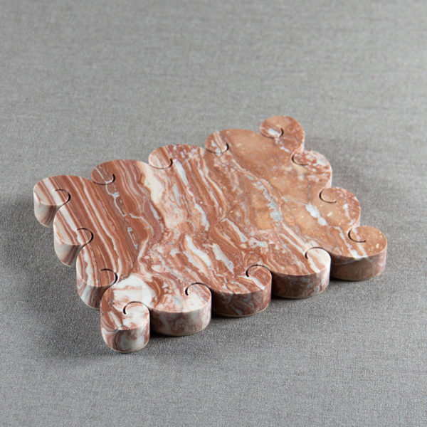 SMALL WAVE TRAY ARABESCATO OROBICO ROSSO - Image 3