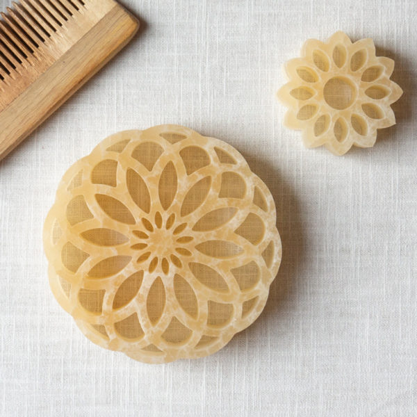 MANDALA SOAP DISH HONEY ONYX