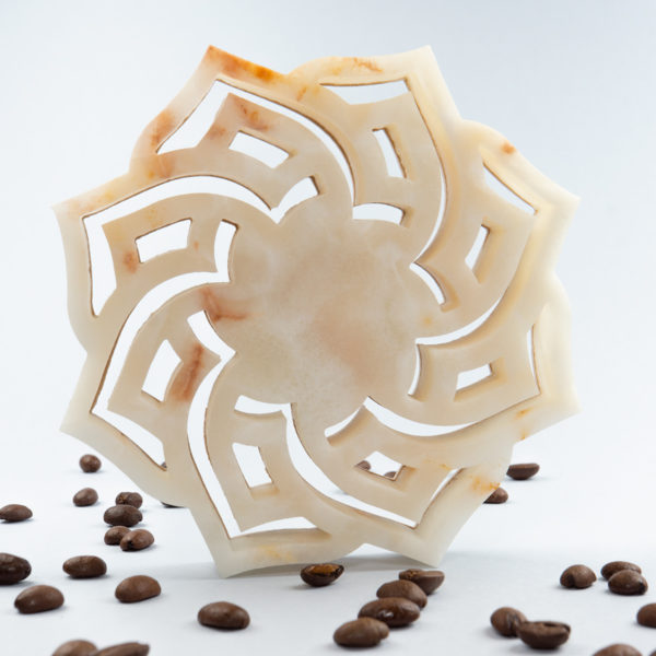 MOROCCO TRAY WHITE ONYX