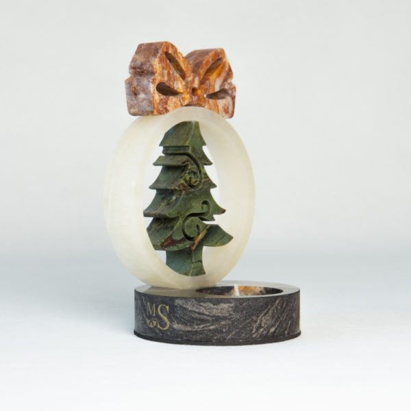 DECORATIVE CANDLE HOLDER CHRISTMAS TREE - Image 2