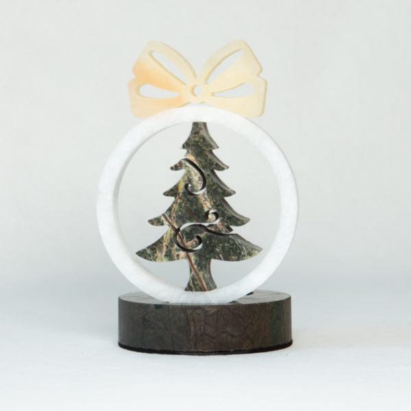DECORATIVE CANDLE HOLDER CHRISTMAS TREE