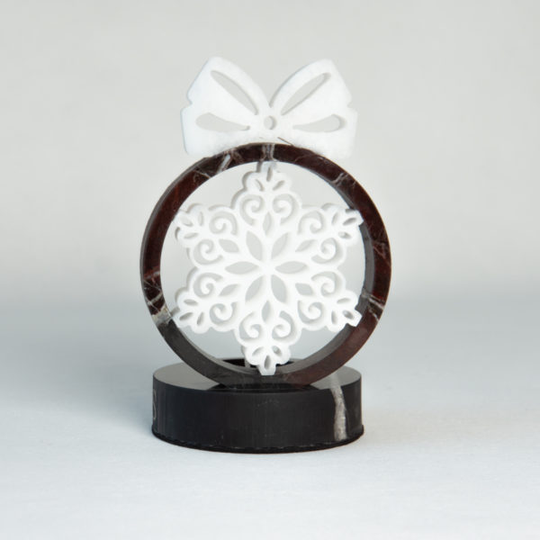 DECORATIVE CANDLE HOLDER SNOWFLAKE