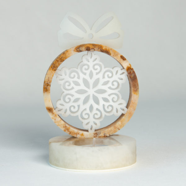 DECORATIVE CANDLE HOLDER SNOWFLAKE - Image 2