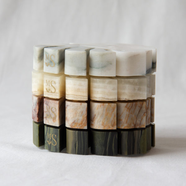MONSTERA SOAP DISH CALACATTA YELLOW-GREEN - Image 3