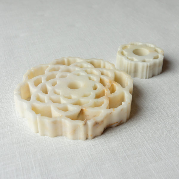GINKGO SOAP DISH CALACATTA YELLOW